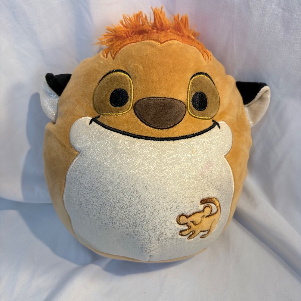 Squishmallows Disney The Lion King Pumba Plush Tan Orange‎ Embroidered OS